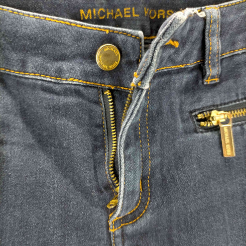 マイケルコース Michael Kors ジップポケット ストレッチスキニー インディゴジーンズ レディース JPN:4