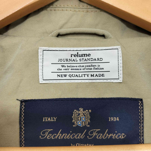 ジャーナルスタンダードレリューム JOURNAL STANDARD relume ビッグトレンチコート レディース FREE