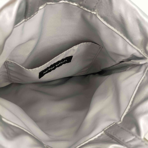 メゾンスペシャル MAISON SPECIAL Vegan Leather Shoulder Drawstring Bag レディース FREE