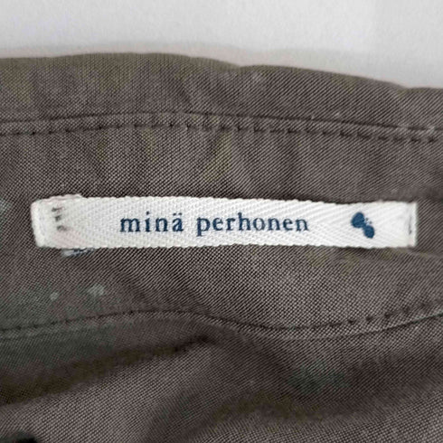 ミナペルホネン mina perhonen sepia キュプラ混 BDシャツ レディース
