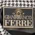 ジャンフランコフェレ GIANFRANCO FERRE イタリア製 コットン 千鳥格子切替シャツ レディース