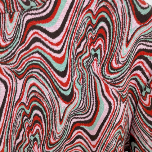 ザラ ZARA マーブル柄 ジャージーニット レディース import:S
