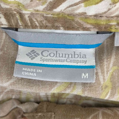 コロンビア Columbia リーフ柄 リネン混パンツ メンズ JPN:M