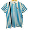 ビームス BEAMS BEAMS GOLF PURPLE LABEL 変則ストライプ ポロシャツ レディース JPN:L