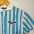 ビームス BEAMS BEAMS GOLF PURPLE LABEL 変則ストライプ ポロシャツ レディース JPN:L