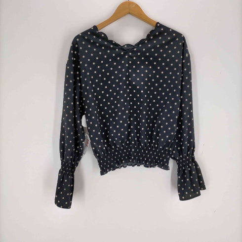 ナチュラルクチュール natural couture 2WAYスカラップブラウス レディース FREE