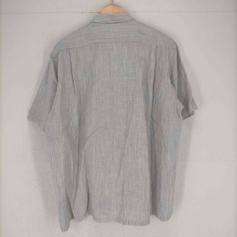 コムデギャルソンオム COMME des GARCONS HOMME サイドスリット ボックスシルエット ヒッコリーシャツ メンズ