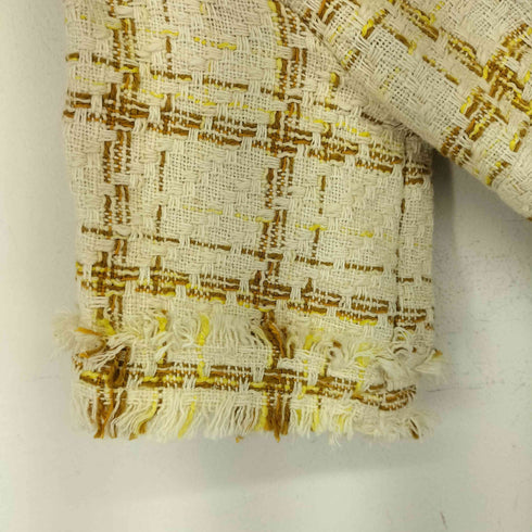 ザラ ZARA Tweed Yellow Retro Mini Dress レディース XS