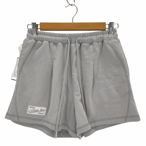 matin kim STITCH LABEL SWEATSHORTS IN LIGHT GREY レディース FREE