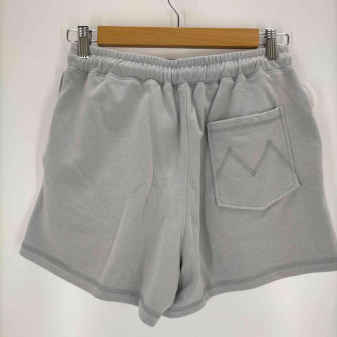 matin kim STITCH LABEL SWEATSHORTS IN LIGHT GREY レディース FREE