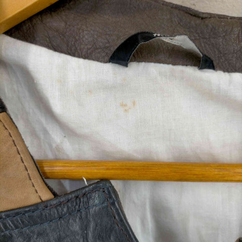 メゾンマルタンマルジェラ Maison Martin Margiela 復刻 12AW 再構築 レザーベルト モーターサイクルジャケット メンズ import:M
