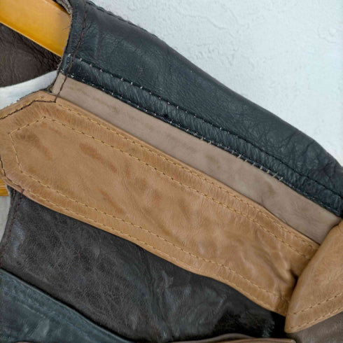 メゾンマルタンマルジェラ Maison Martin Margiela 復刻 12AW 再構築 レザーベルト モーターサイクルジャケット メンズ import:M