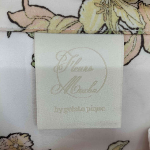 ジェラートピケ gelato pique 【ミュシャ】花柄サテンシャツ&ロングパンツ レディース ONE SIZE