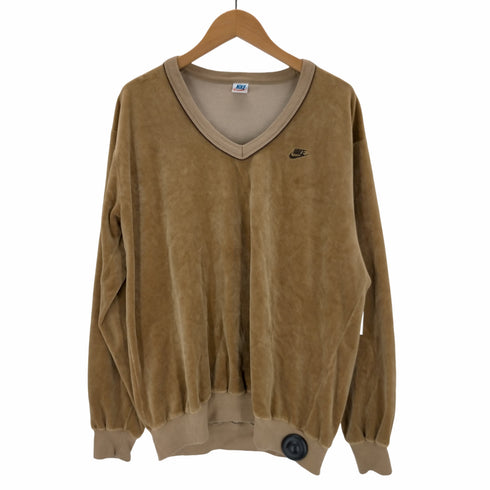 ナイキ NIKE 70s~80s USA製 Vネック ベロアプルオーバー メンズ JPN:XL