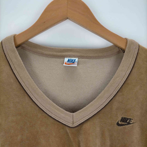 ナイキ NIKE 70s~80s USA製 Vネック ベロアプルオーバー メンズ JPN:XL