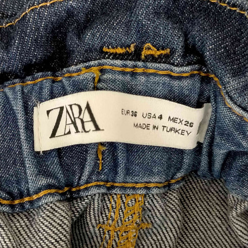 ザラ ZARA ハイウエスト ウエストギャザー デニムパンツ レディース EUR:36