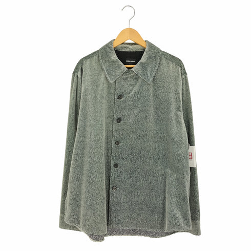 ジョルジオアルマーニ Giorgio Armani イタリア製 総柄 ベルベットシャツ メンズ EUR:54