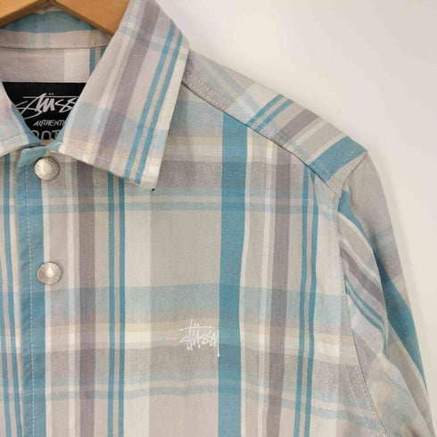 ステューシー Stussy AUTHENTIC GEAR スナップボタン シャツジャケット メンズ import:M