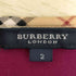 バーバリーロンドン BURBERRY LONDON 襟ノバチェック 裾ロゴ刺繍 七分丈カットソー レディース 2