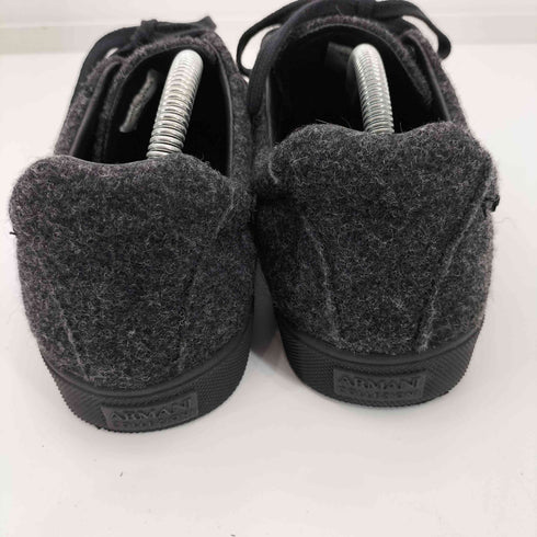 アルマーニコレツィオーニ ARMANI COLLEZIONI ウール ローカット スニーカー メンズ EUR:41