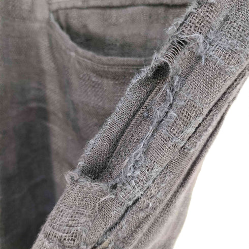 コムデギャルソンオム COMME des GARCONS HOMME 90s 田中オム シャドーチェック リネン ワイドスラックス メンズ JPN:M