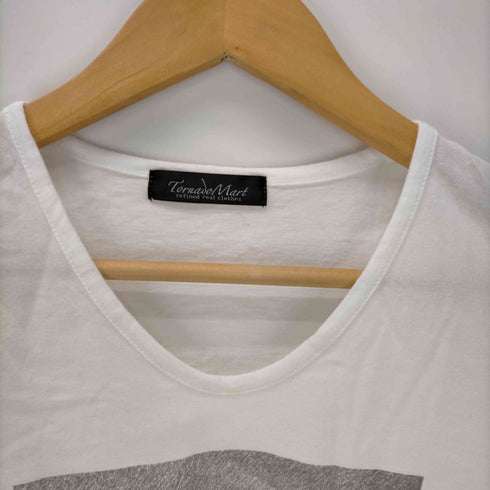 トルネードマート TORNADO MART S/S VネックプリントTシャツ メンズ JPN:M