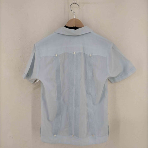 GUAYABERAS Calderon 70s MADE IN MEXICO サックスブルー ポリコットン キューバシャツ メンズ import:M 38