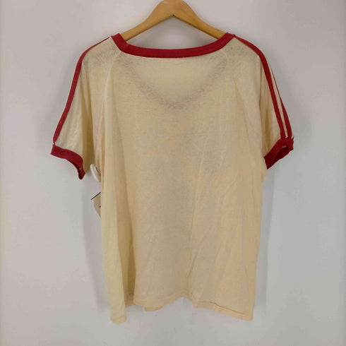 S/S キャラクタープリントリンガーTシャツ 紙タグ メンズ