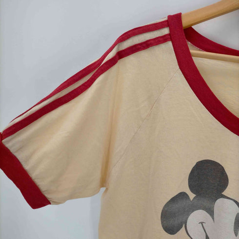 S/S キャラクタープリントリンガーTシャツ 紙タグ メンズ