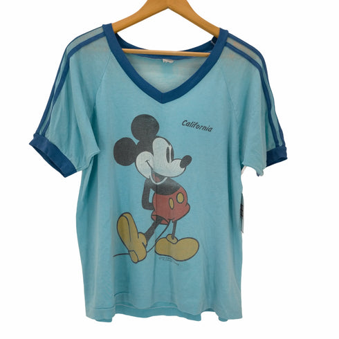 S/S キャラクタープリントリンガーTシャツ 紙タグ メンズ