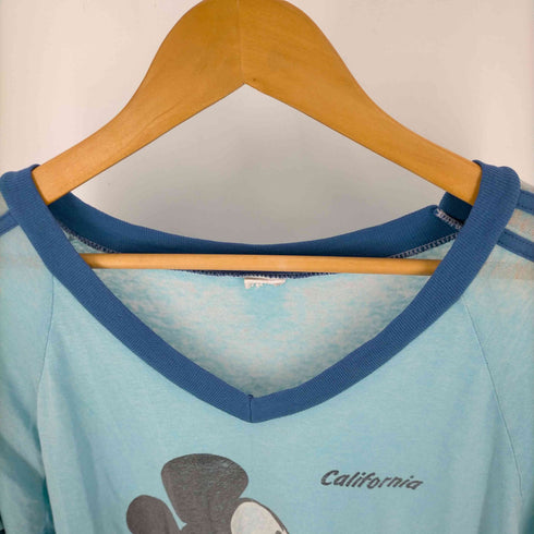 S/S キャラクタープリントリンガーTシャツ 紙タグ メンズ