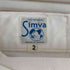 Simva 月桂樹ボタン ホワイトデニムパンツ メンズ JPN:2