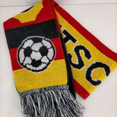 DEUTSCHLAND フリンジ サッカーマフラー メンズ