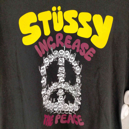 ステューシー Stussy フロントラバープリントTシャツ INCREASE THE PEACE メンズ JPN:M
