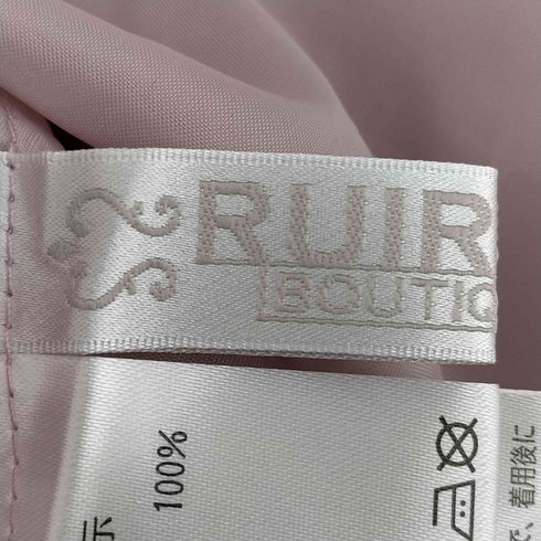 ルイルエブティック RUIRUE BOUTIQUE ティアードシャツワンピース ドビードット レディース LL