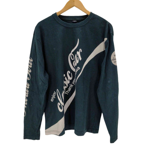 カミナリモータース 両面プリント長袖Tシャツ メンズ