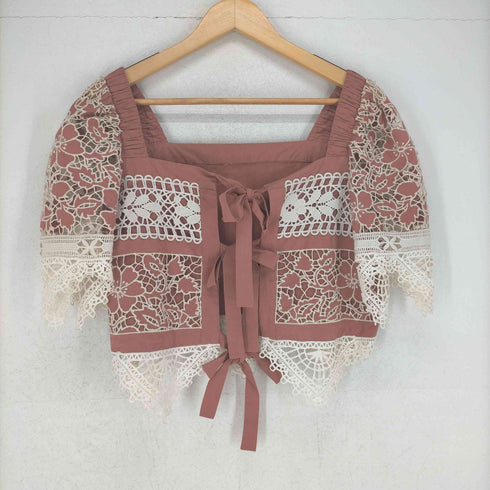 シーニューヨーク sea new york バックリボン レーストップス レディース