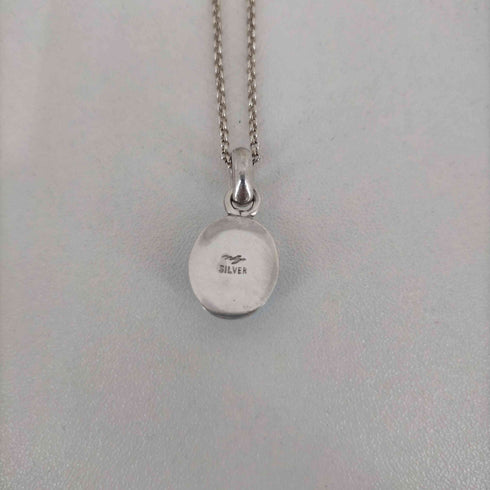 SILVER925チェーン SILVER刻印ターコイズトップネックレス レディース