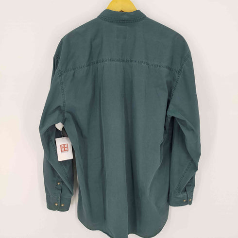 ギャップ Gap 90S BD L/Sシャツ デカタグ フラップポケット 2ポケ OLD GAP フェード メンズ import:L