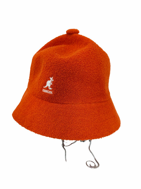 カンゴール KANGOL バケットハット パイル ロゴ 刺繍 レディース M