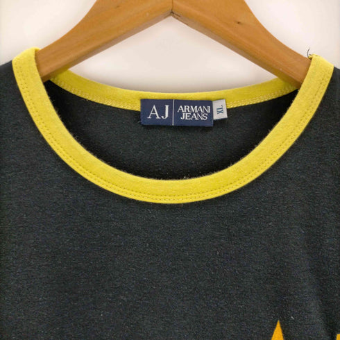 アルマーニジーンズ ARMANI JEANS AJ刺繍 リンガーTシャツ メンズ JPN:XL