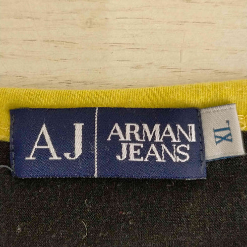 アルマーニジーンズ ARMANI JEANS AJ刺繍 リンガーTシャツ メンズ JPN:XL