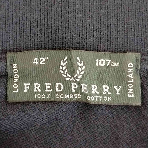 フレッドペリー FRED PERRY 90S England製 ロゴ刺繍 ポロシャツ メンズ 42