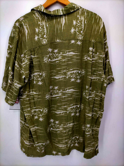 ピューリタン PURITAN 90S 総柄レーヨンオープンカラーシャツ メンズ import:L