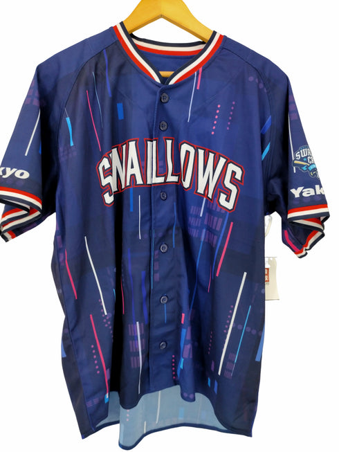 マジェスティック MAJESTIC SWALLOWS JAPAN BASEBALL TEAM ベースボールシャツ メンズ JPN:L