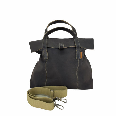 フランクダニエル frank daniel 2WAY レザー キャンバス ショルダーバッグ ハンドバッグ メンズ ONE SIZE