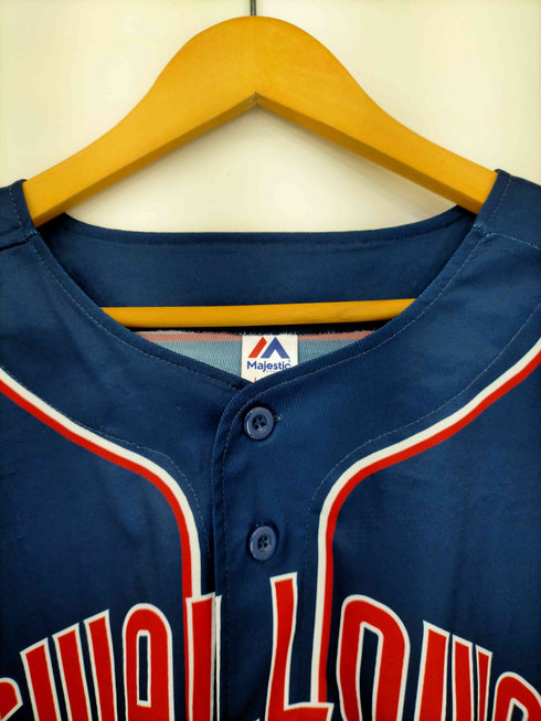 マジェスティック MAJESTIC SWALLOWS JAPAN BASEBALL TEAM ベースボールシャツ メンズ JPN:L