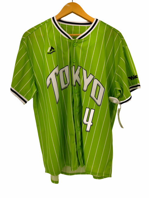 マジェスティック MAJESTIC SWALLOWS JAPAN BASEBALL TEAM ベースボールシャツ TOKYO メンズ FREE