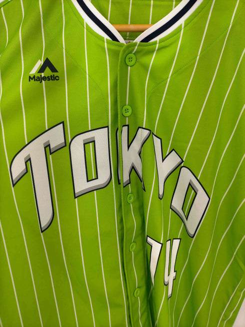 マジェスティック MAJESTIC SWALLOWS JAPAN BASEBALL TEAM ベースボールシャツ TOKYO メンズ FREE