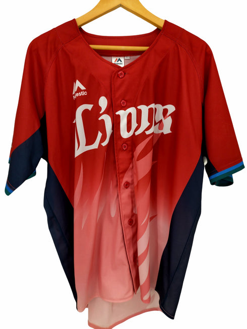 マジェスティック MAJESTIC SEIBU JAPAN BASEBALL TEAM ベースボールシャツ メンズ JPN:L